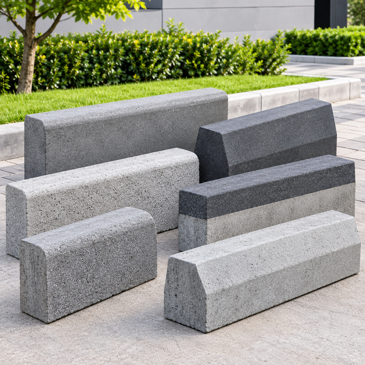 Urban Concrete Kerbstone Display